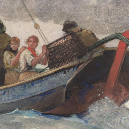 Barcos De Pesca Que Regresan Winslow Homer cuadro en lienzo