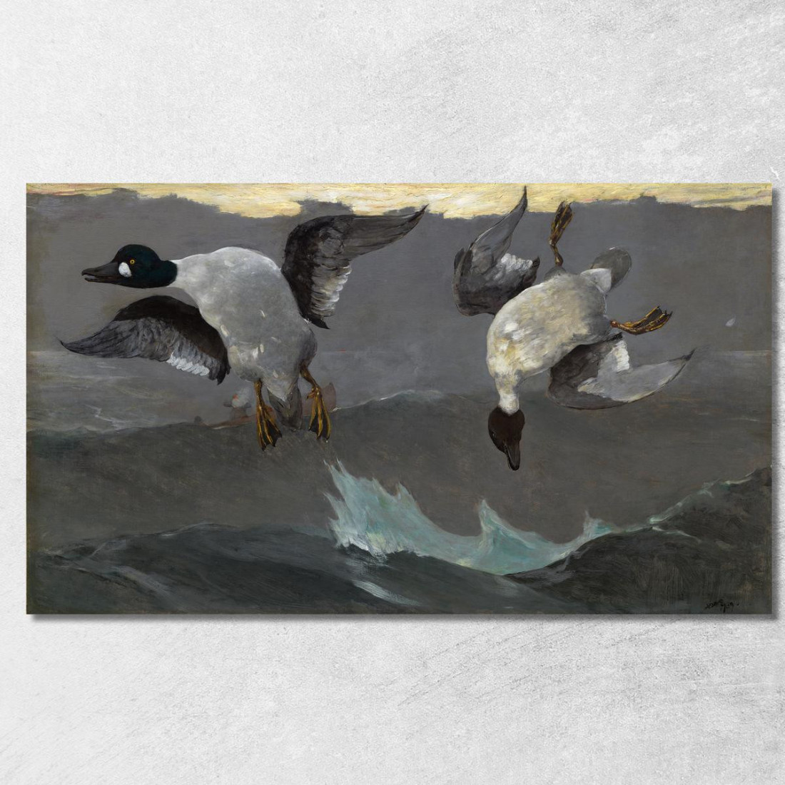 Derecha E Izquierda Winslow Homer cuadro en lienzo Derecha E Izquierda Winslow Homer cuadro en lienzo