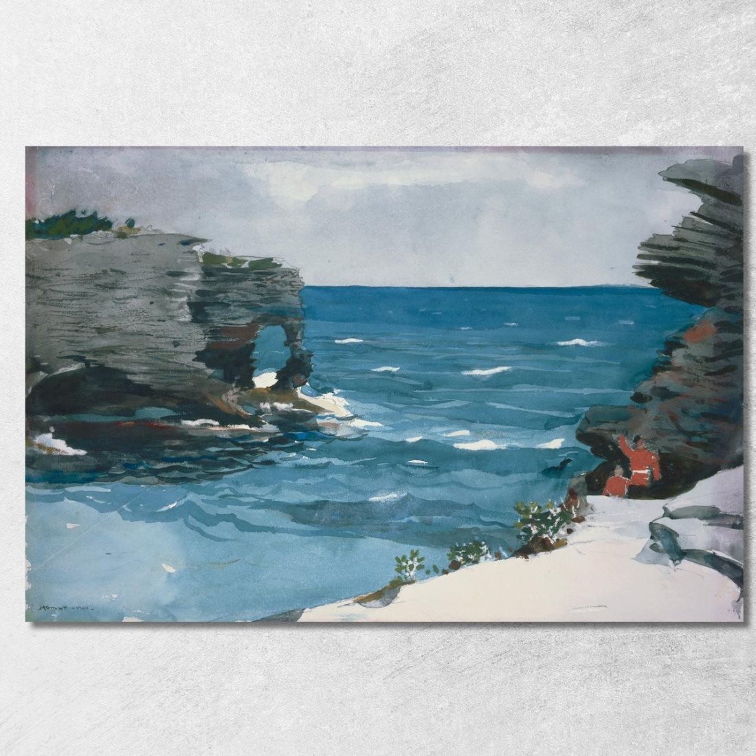 Rocky Shore Bermuda Winslow Homer canvas print