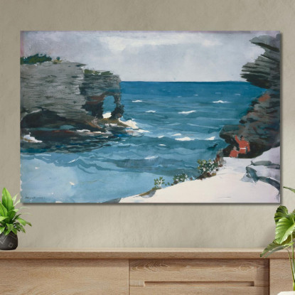 Rocky Shore Bermuda Winslow Homer canvas print