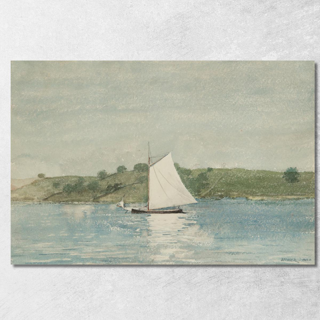 Sailing Calm Water Winslow Homer canvas print