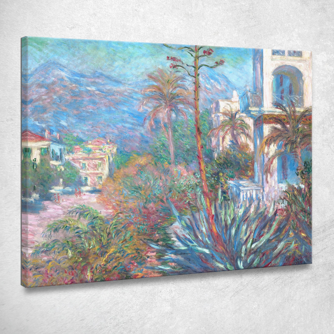 Ville A Bordighera 1884 Claude Monet mnt109 quadro stampato su tela