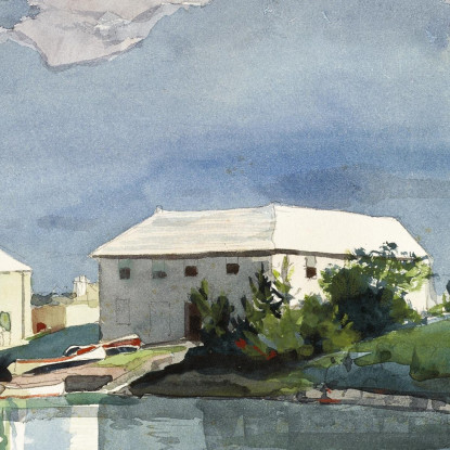 Bermuda Salt Kettle Winslow Homer quadro stampato su tela