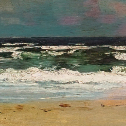 Plage De Sable Avec Disjoncteurs Winslow Homer tableau impression sur toile