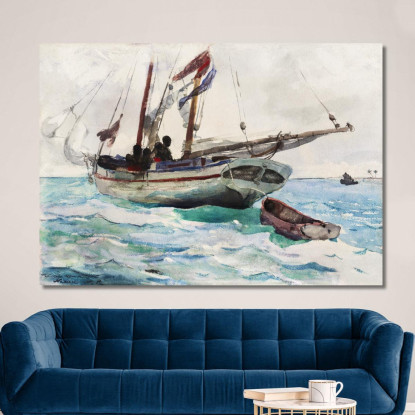 Schooner Nassau Winslow Homer canvas print