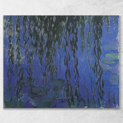 Ninfee E Rami Di Salice Piangente 1916 Claude Monet mnt110 quadro stampato su tela
