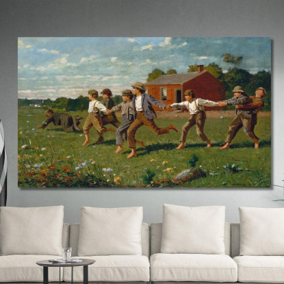 Fai Scattare La Frusta Winslow Homer quadro stampato su tela