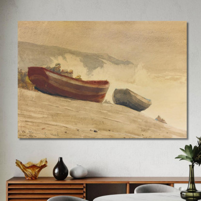 Sturm An Der Englischen Küste Winslow Homer drucken auf leinwand