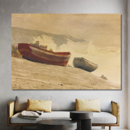 Sturm An Der Englischen Küste Winslow Homer drucken auf leinwand