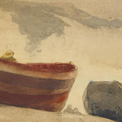Tempête Sur La Côte Anglaise Winslow Homer tableau impression sur toile