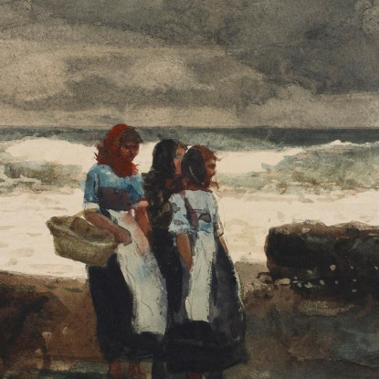 Sole E Nuvole Winslow Homer quadro stampato su tela