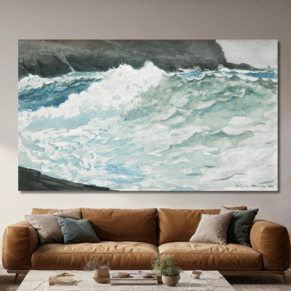 Surf Prouts Neck Winslow Homer canvas print