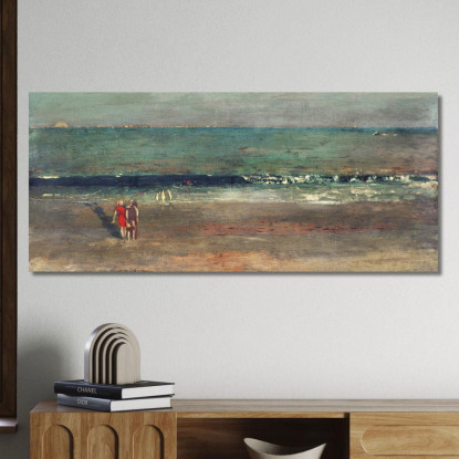 La Plage En Fin D'Après-Midi Winslow Homer tableau impression sur toile
