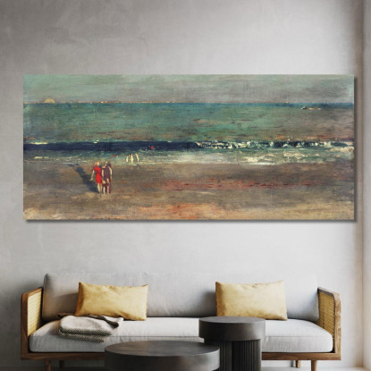 La Plage En Fin D'Après-Midi Winslow Homer tableau impression sur toile
