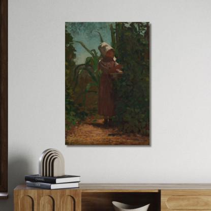 Il Raccoglitore Di Fagioli Winslow Homer quadro stampato su tela