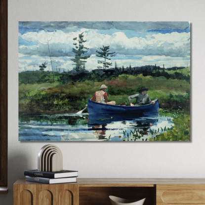 Le Bateau Bleu Winslow Homer tableau impression sur toile