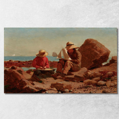 The Boat Builders Winslow Homer canvas print