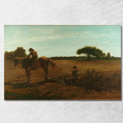 The Brush Harrow Spring Time Winslow Homer canvas print