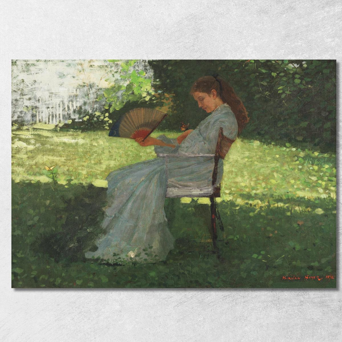 Le Papillon Winslow Homer tableau impression sur toile