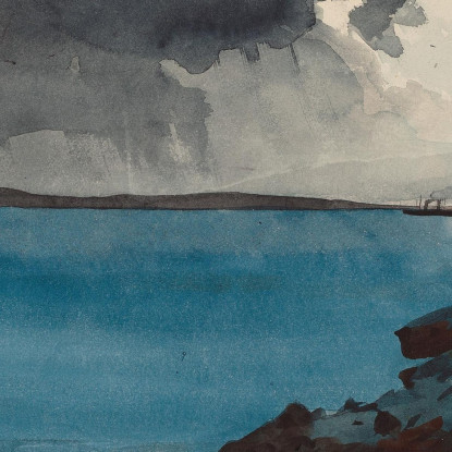 La Tempesta In Arrivo Winslow Homer quadro stampato su tela