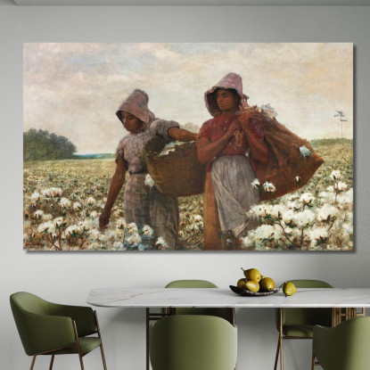 I Raccoglitori Di Cotone Winslow Homer quadro stampato su tela