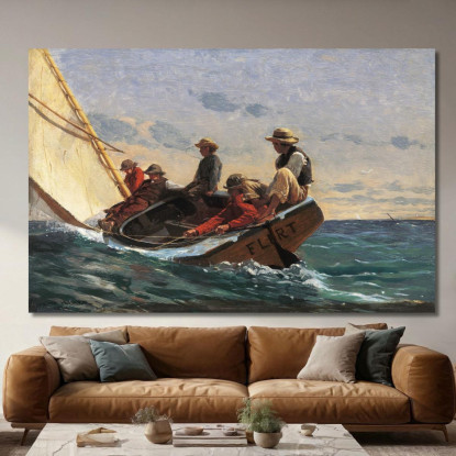 Der Flirt Winslow Homer drucken auf leinwand