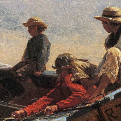 Coquetear Winslow Homer cuadro en lienzo