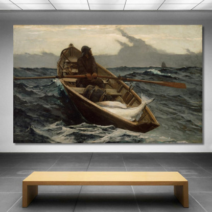 L'Allarme Nebbia Winslow Homer quadro stampato su tela