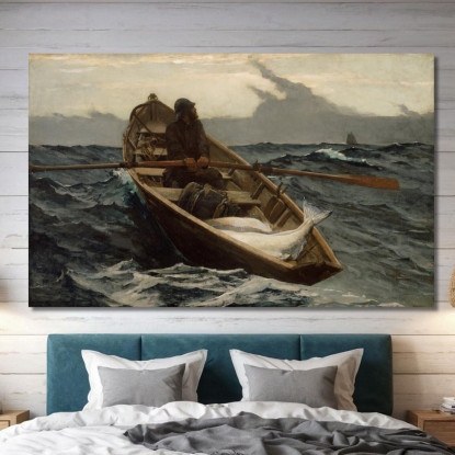 L'Allarme Nebbia Winslow Homer quadro stampato su tela