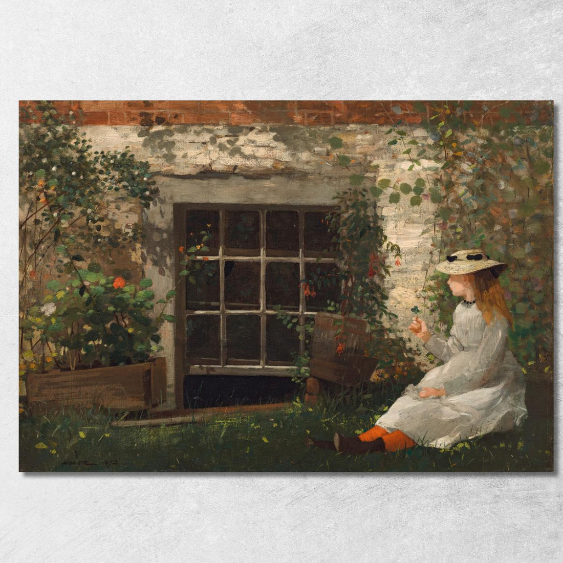 The Four-Leaf Clover Winslow Homer canvas print The Four-Leaf Clover Winslow Homer canvas print