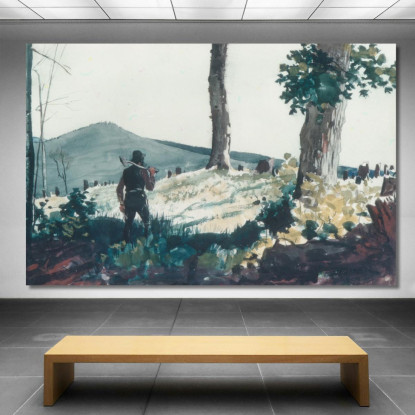 Le Pionnier Winslow Homer tableau impression sur toile