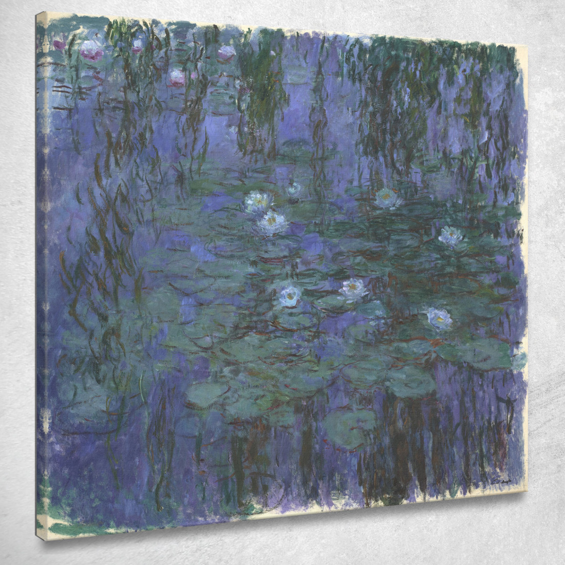 Gigli D'Acqua Blu Claude Monet mnt120 quadro stampato su tela Gigli D'Acqua Blu Claude Monet mnt120 quadro stampato su tela