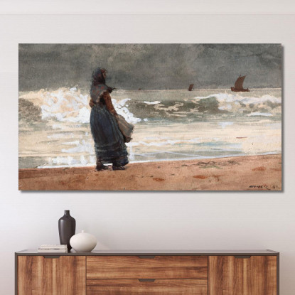 L'Observateur Tynemouth Winslow Homer tableau impression sur toile