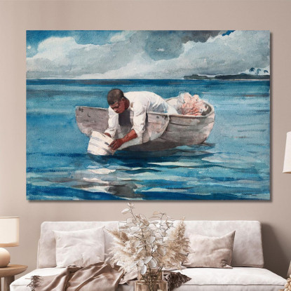 Il Ventilatore Dell'Acqua Winslow Homer quadro stampato su tela