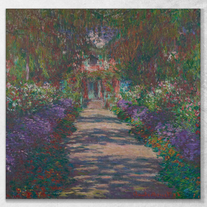 Percorso Nel Giardino Claude Monet mnt121 quadro stampato su tela