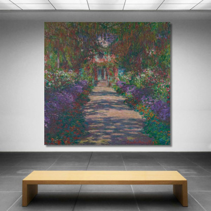 Percorso Nel Giardino Claude Monet mnt121 quadro stampato su tela