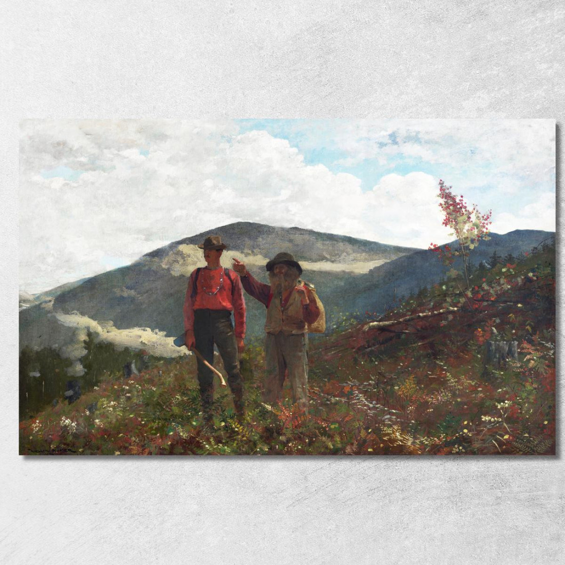 Deux Guides Winslow Homer tableau impression sur toile