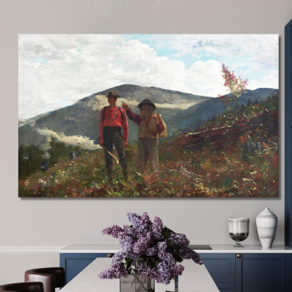 Deux Guides Winslow Homer tableau impression sur toile