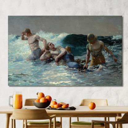 Resaca Winslow Homer cuadro en lienzo