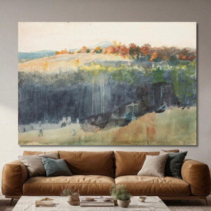 Valley And Hillside Winslow Homer canvas print