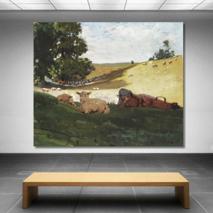 Pomeriggio Caldo Winslow Homer quadro stampato su tela