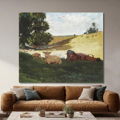 Pomeriggio Caldo Winslow Homer quadro stampato su tela