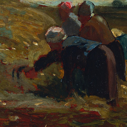 Donne Che Lavorano In Un Campo Winslow Homer quadro stampato su tela