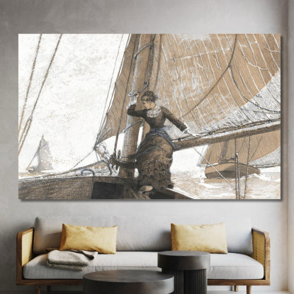 Yachting Girl Winslow Homer canvas print