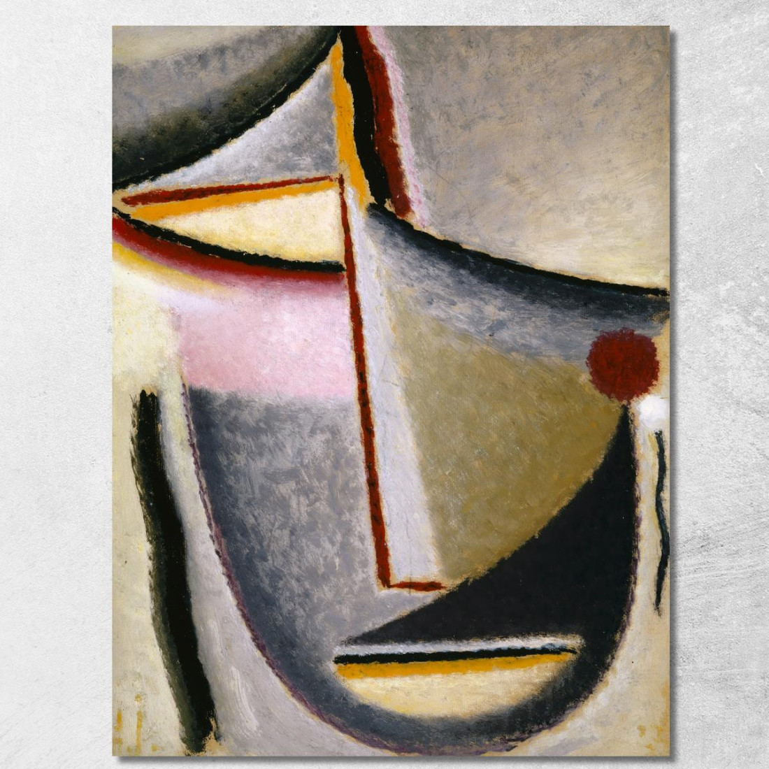 Testa Astratta Testa Costruttiva Alexej von Jawlensky avj1 quadro stampato su tela Testa Astratta Testa Costruttiva Alexej von Jawlensky avj1 quadro stampato su tela