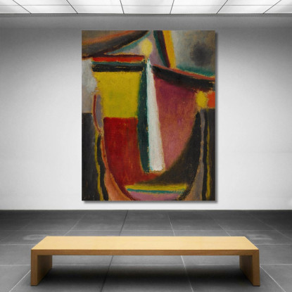 Testa Astratta Alexej von Jawlensky avj11 quadro stampato su tela