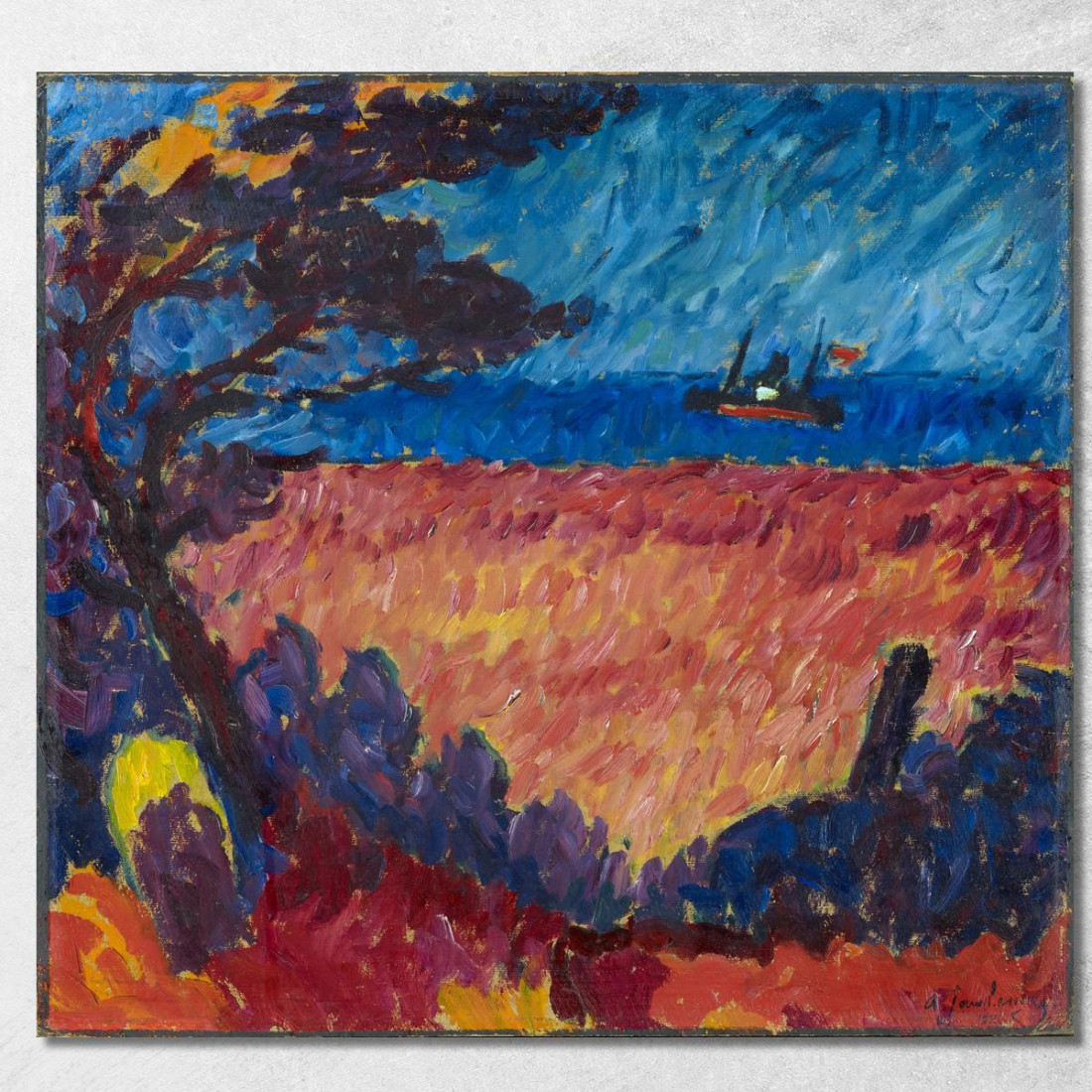 Al Mar Baltico Alexej von Jawlensky avj14 quadro stampato su tela Al Mar Baltico Alexej von Jawlensky avj14 quadro stampato su tela