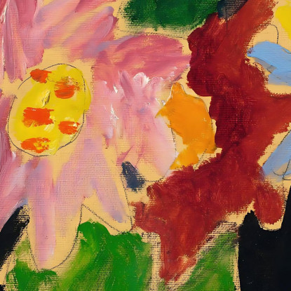 Fiori Colorati 2 Alexej von Jawlensky avj19 quadro stampato su tela