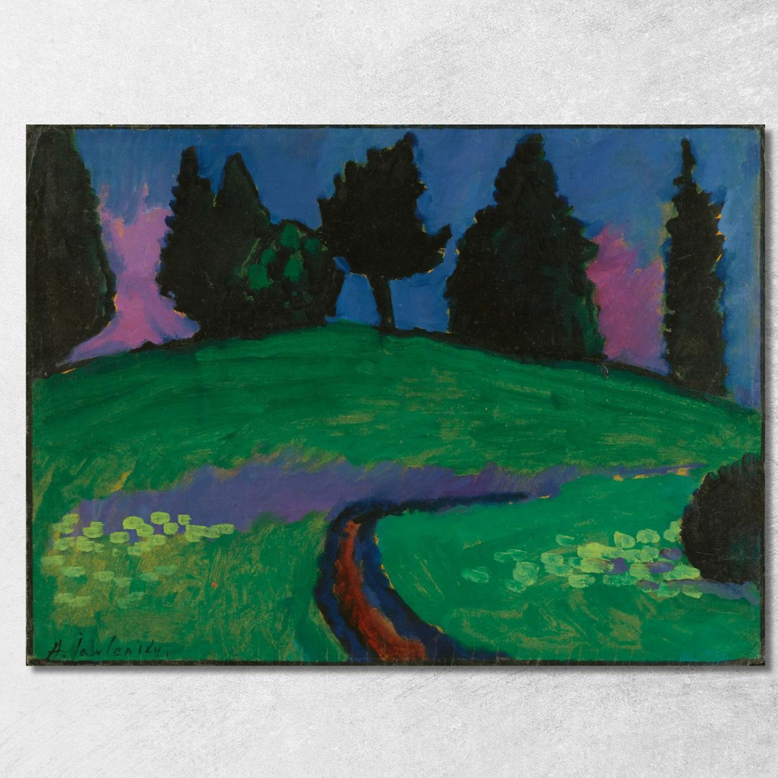 Alberi Scuri Sul Pendio Verde Alberi Scuri Sul Pendio Verde Alexej von Jawlensky avj25 quadro stampato su tela Alberi Scuri Sul Pendio Verde Alberi Scuri Sul Pendio Verde Alexej von Jawlensky avj25 quadro stampato su tela