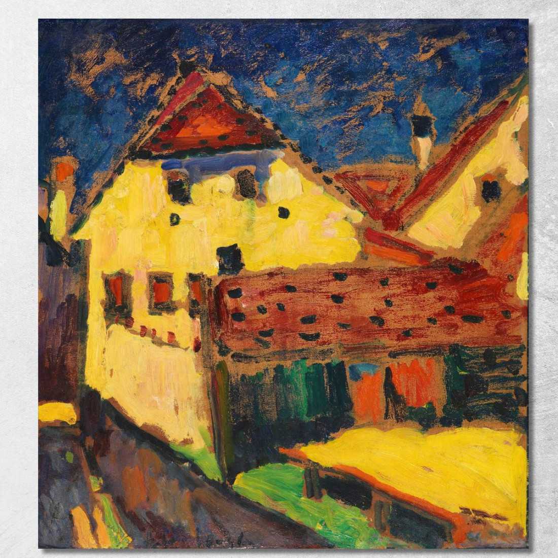 Case Gialle Alexej von Jawlensky avj35 quadro stampato su tela Case Gialle Alexej von Jawlensky avj35 quadro stampato su tela